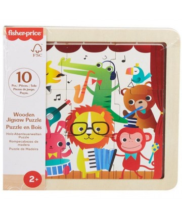 Fisher-Price: Wooden Jigsaw Puzzle - Jungle (HXV18)