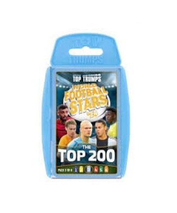 Winning Moves: Top Trumps - World Football Stars 2024 The Top 200 Pack 3 - Card Game (WM04802-EN1)