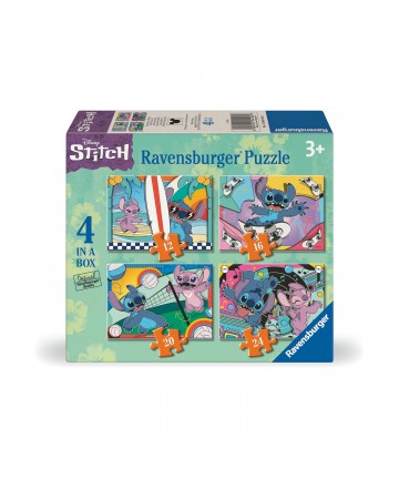 Ravensburger Puzzle Disney: Stitch - Vacay Mode 4 in a Box (12/16/20/24pcs) (12001069)