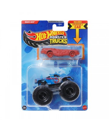 Mattel Hot Wheels: Monster Trucks - Race Ace 2 Pack Vehicles (JCG42)