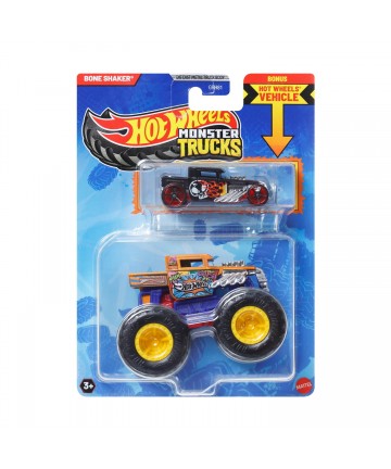 Mattel Hot Wheels: Monster Trucks - Bone Shaker 2 Pack Vehicles (JCG41)