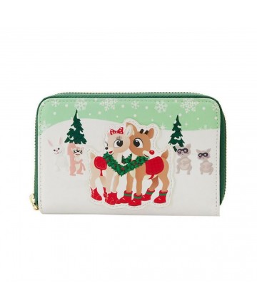 Loungefly The Nightmare Before Christmas: Rudolph The Red Nosed Reindeer - Rudolph Merry Couple Zip Around Wallet (RRSWA0001)