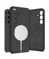 Tech-Protect Liquid Silicone MagSafe Case for Samsung Galaxy S25 - Black