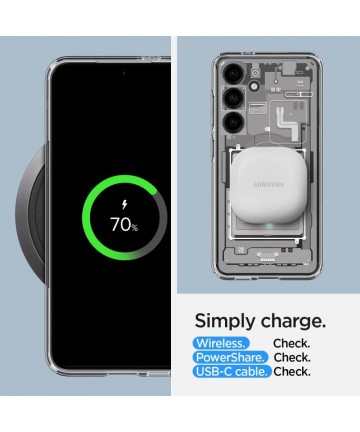 Spigen Ultra Hybrid Case for Samsung Galaxy S24 Zero One - White