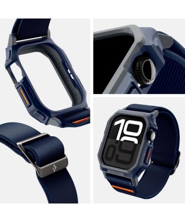 Spigen Lite Fit "Pro" Strap for Apple Watch 10 46mm - Navy Blue