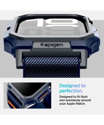 Spigen Lite Fit "Pro" Strap for Apple Watch 10 46mm - Navy Blue