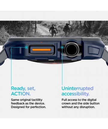 Spigen Lite Fit "Pro" Strap for Apple Watch 10 46mm - Navy Blue
