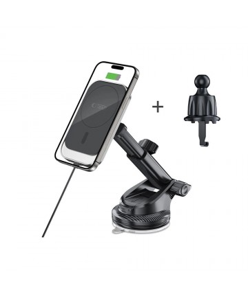 Tech-Protect MM15W-V9 Car Holder with MagSafe for Dashboard and Air Vent 15W - Black