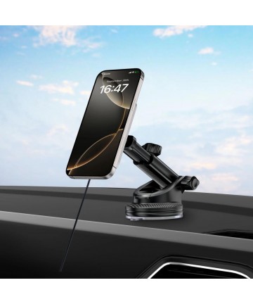Tech-Protect MM15W-V9 Car Holder with MagSafe for Dashboard and Air Vent 15W - Black