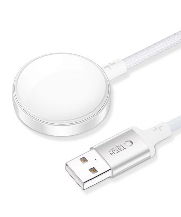 Tech-Protect UltraBoost USB-A Inductive Charger for Apple Watch 1m - White