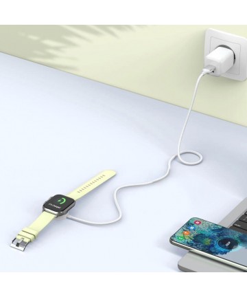 Tech-Protect UltraBoost USB-A Inductive Charger for Apple Watch 1m - White