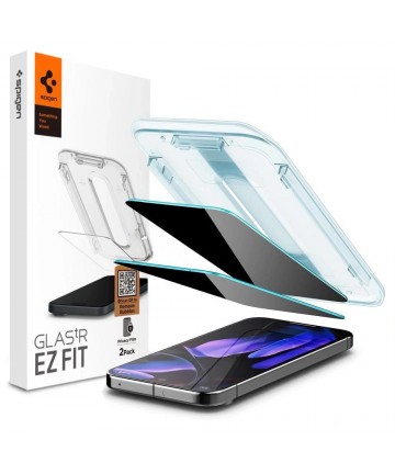 Spigen Glas.TR "Ez Fit" Privacy 2-pack Privacy Glass for Google Pixel 9 Pro XL