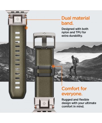 Spigen DuraPro Armor Strap for Apple Watch 44 / 45 / 46 / 49 mm - Green