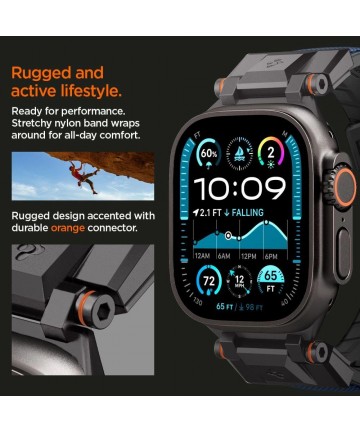 Spigen DuraPro Armor Strap for Apple Watch 44 / 45 / 46 / 49 mm - Navy Blue