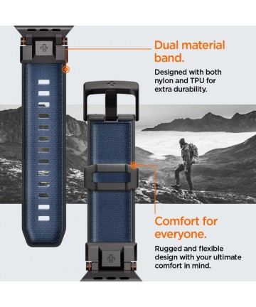 Spigen DuraPro Armor Strap for Apple Watch 44 / 45 / 46 / 49 mm - Navy Blue