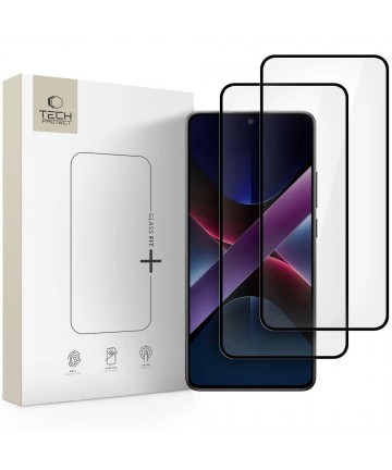 Tech-Protect Glass Fit+ 2-pack tempered glass for Xiaomi Poco X7 5G - black