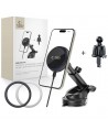 Tech-Protect MM15W-V4 Magnetic MagSafe 15W Car Holder for Cockpit / Windshield / Air Vent - Black
