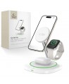 Tech-Protect QI15W-A46 3in1 Magnetic MagSafe Inductive Charger - White