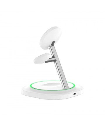 Tech-Protect QI15W-A46 3in1 Magnetic MagSafe Inductive Charger - White