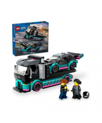 LEGO® City: Race Car and Car Carrier Truck Building Toy (60406)