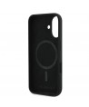 Karl Lagerfeld Silicone Case Nauble Heads Print MagSafe for iPhone 16 Plus - Black