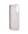 Karl Lagerfeld Silicone Nauble Heads Print MagSafe Case for iPhone 16 Plus - Pink