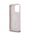 Karl Lagerfeld Silicone Nauble Heads Print MagSafe Case for iPhone 16 Pro Max - Pink