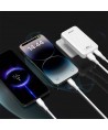 Dudao A65Q 65W GaN Travel Wall Charger USB-A / USB-C PD Ultra-Thin EU / US - White