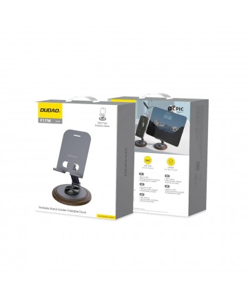 Dudao F17M 360° metal phone stand - gray