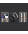 Dudao L20MAX 4in1 Cable / Lanyard USB-A / USB-C / Lightning PD QC 65W 1.5m - Pink
