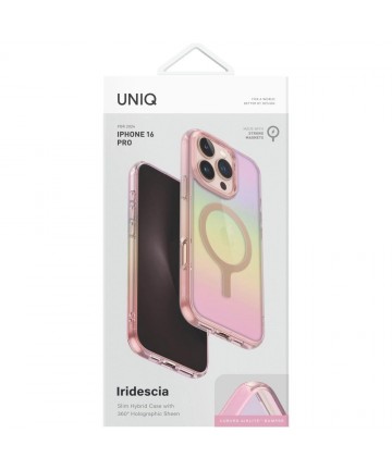 Uniq Iridescia Magclick Charging Case for iPhone 16 Pro - Pink
