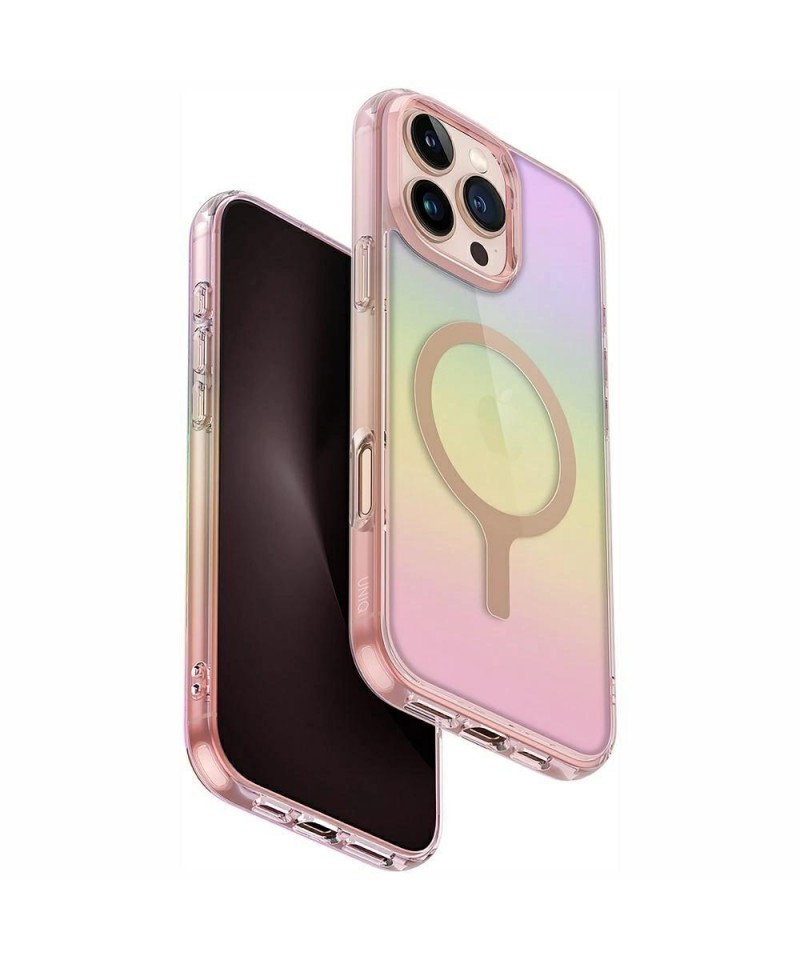 Uniq Iridescia Magclick Charging Case for iPhone 16 Pro Max - Pink