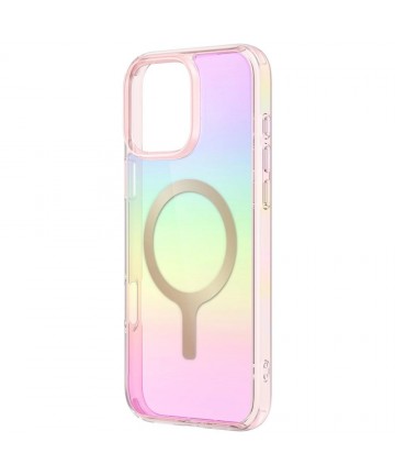Uniq Iridescia Magclick Charging Case for iPhone 16 Pro Max - Pink
