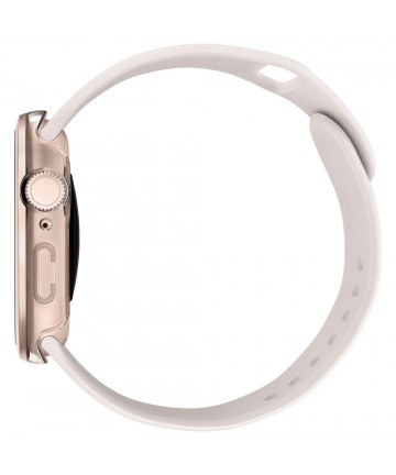Uniq Voute Tempered Glass Case for Apple Watch 10 46mm - Rose Gold