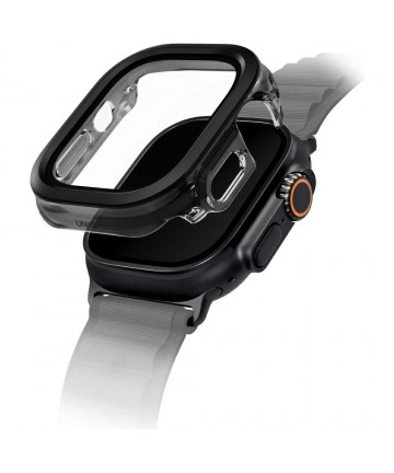 Uniq Voute Tempered Glass Case for Apple Watch Ultra 49mm - Black