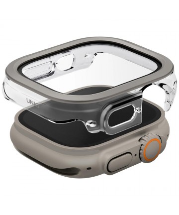 Uniq Voute case with tempered glass for Apple Watch Ultra 49 mm - silver