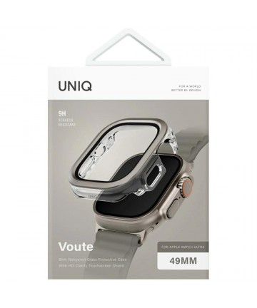 Uniq Voute case with tempered glass for Apple Watch Ultra 49 mm - silver