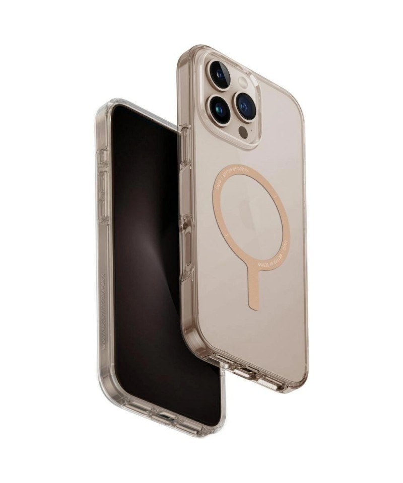 Uniq Clario Magclick Charging Case for iPhone 16 Pro Max - Transparent Gold