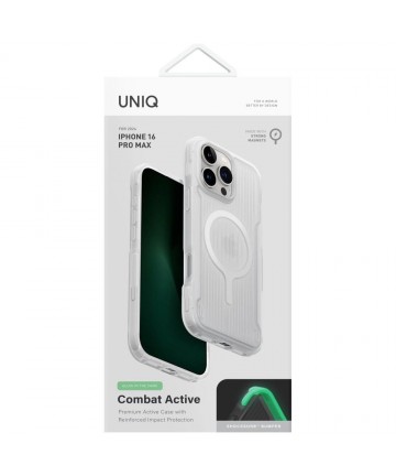 Uniq Combat Active Magclick Charging Case for iPhone 16 Pro Max - White