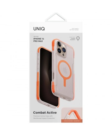 Uniq Combat Active Magclick Charging Case for iPhone 16 Pro Max - Orange