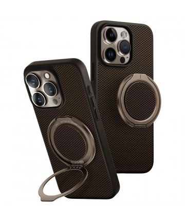 Uniq Keva Air Magclick Charging GripFit Case for iPhone 16 Pro - Brown