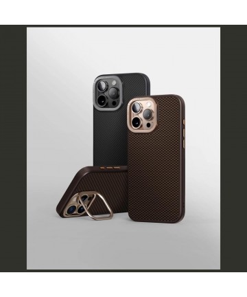 Uniq Keva Max Magclick Charging Camera Stand Case for iPhone 16 Pro - Brown