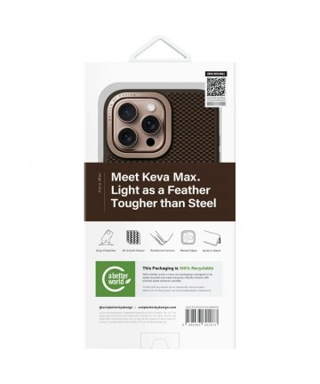Uniq Keva Max Magclick Charging Camera Stand Case for iPhone 16 Pro Max - Brown