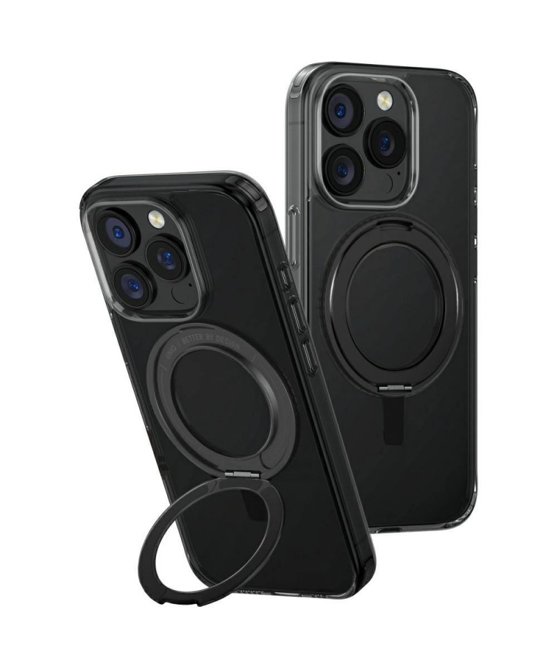 Uniq Swivix 360 Rotating Kickstand Case for iPhone 16 Pro - Black