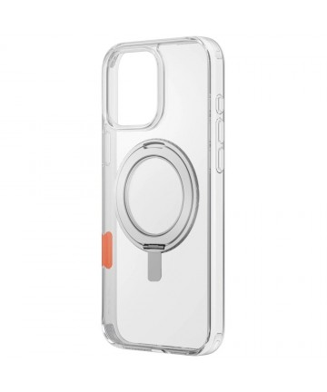 Uniq Swivix 360 Rotating Kickstand Case for iPhone 16 Pro - Transparent