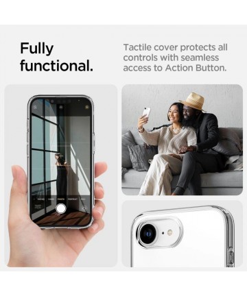 Spigen Liquid Crystal Mag MagSafe Case for iPhone 16e / 17e - Transparent