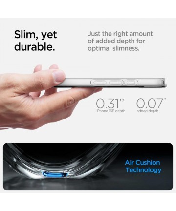 Spigen Liquid Crystal Mag MagSafe Case for iPhone 16e / 17e - Transparent