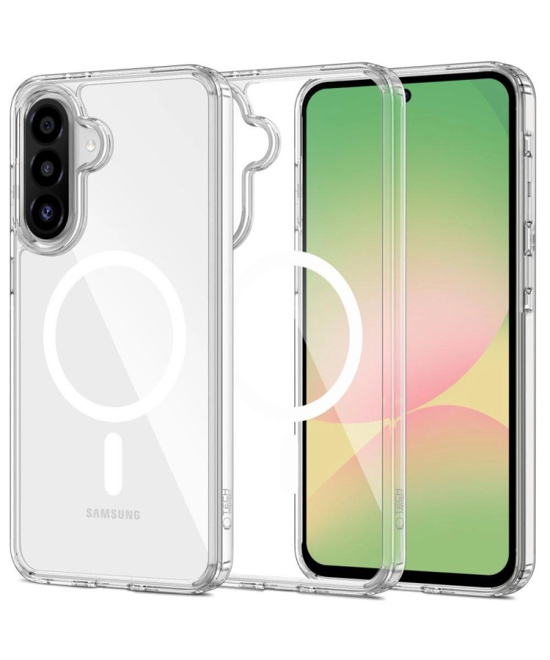 Tech-Protect FlexAir Hybrid MagSafe Case for Samsung Galaxy A56 5G - Transparent