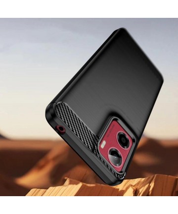 Tech-Protect TPUCarbon Case for Motorola Moto G05 / E15 - Black