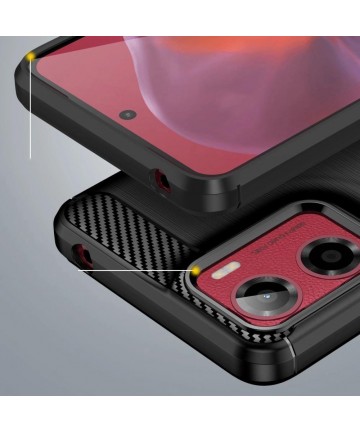 Tech-Protect TPUCarbon Case for Motorola Moto G05 / E15 - Black